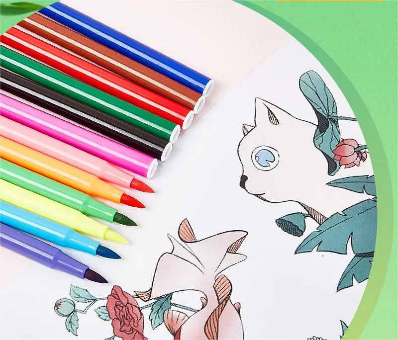 Highly Blendable 18 Watercolor Brush Markers Water Brush Pen Set for Both Beginner Professional Artists Art Markers Category