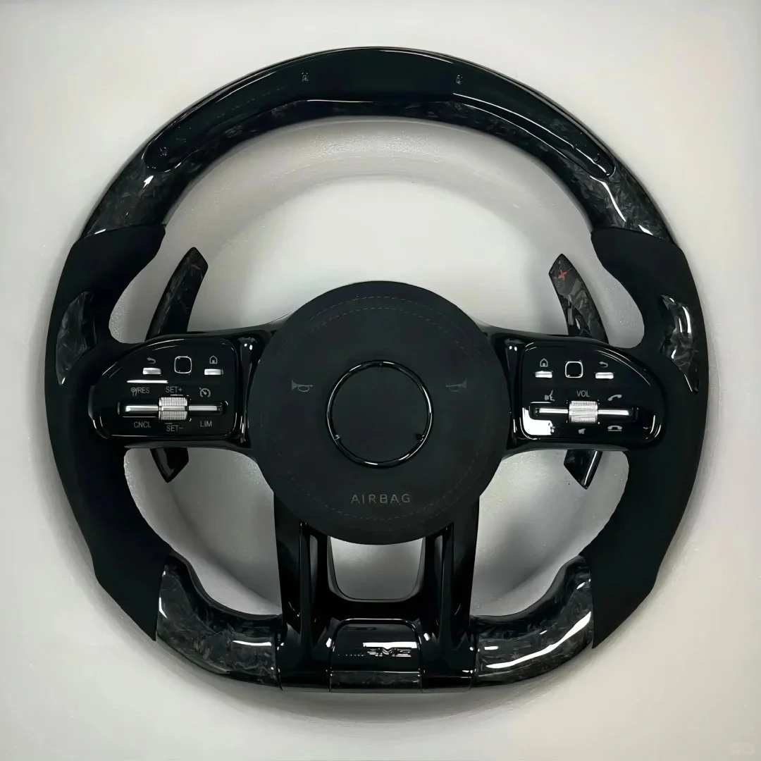 Car Steering Wheel For Mercedes Benz AM-G W447 SLK R171 G Class A220 W219 GLE W176 ML W202