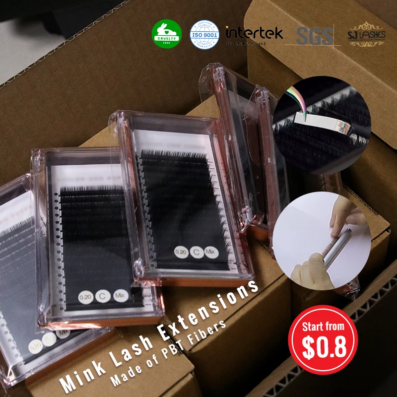 AUTO FAN LASHES of russian volume eyelash extension 0.07 D/C fake lashes made of Chinese Eyelash Factory