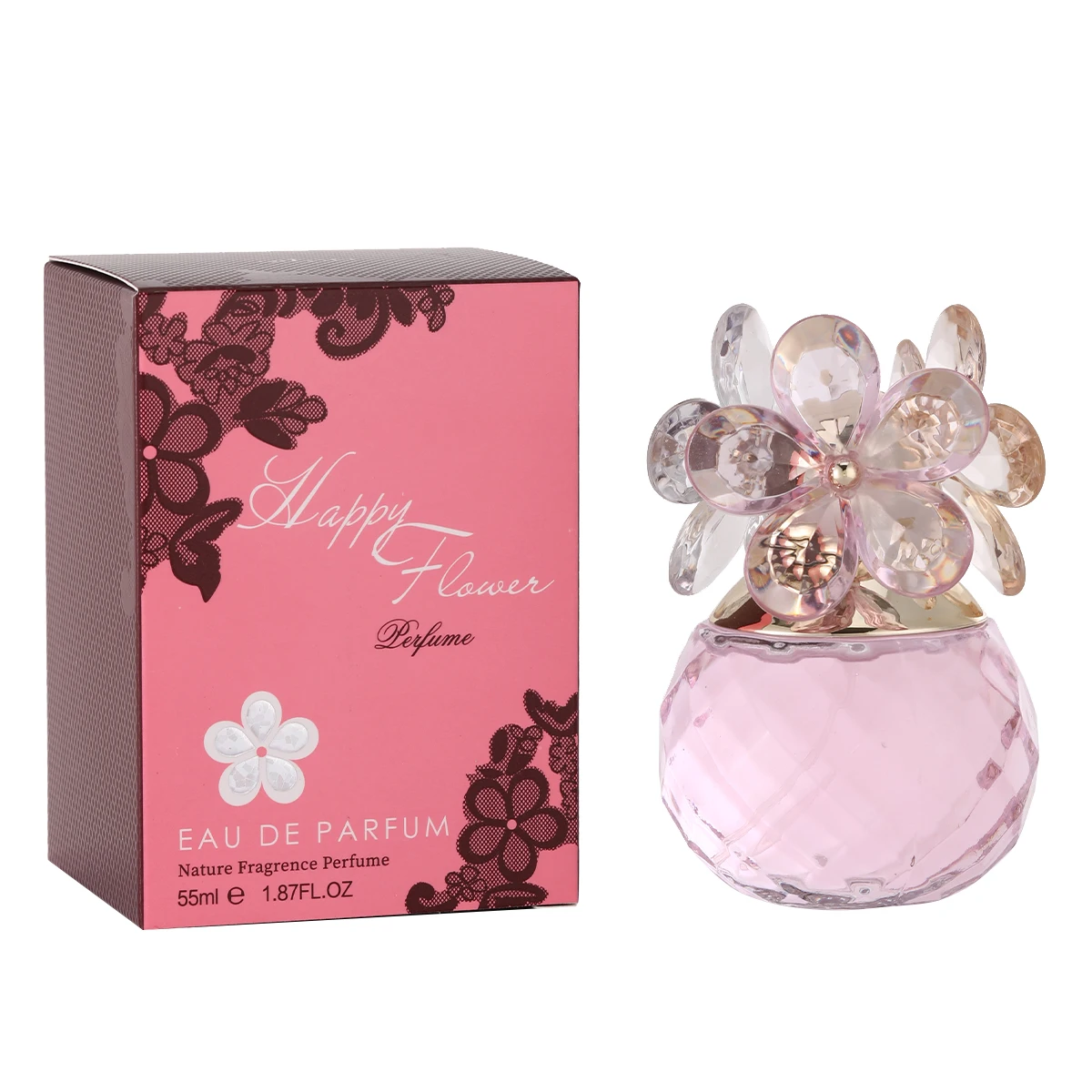 High Quality Pink Crystal Flower Lady Perfume Student Natural Cheap Perfume Suppliers Perfumes