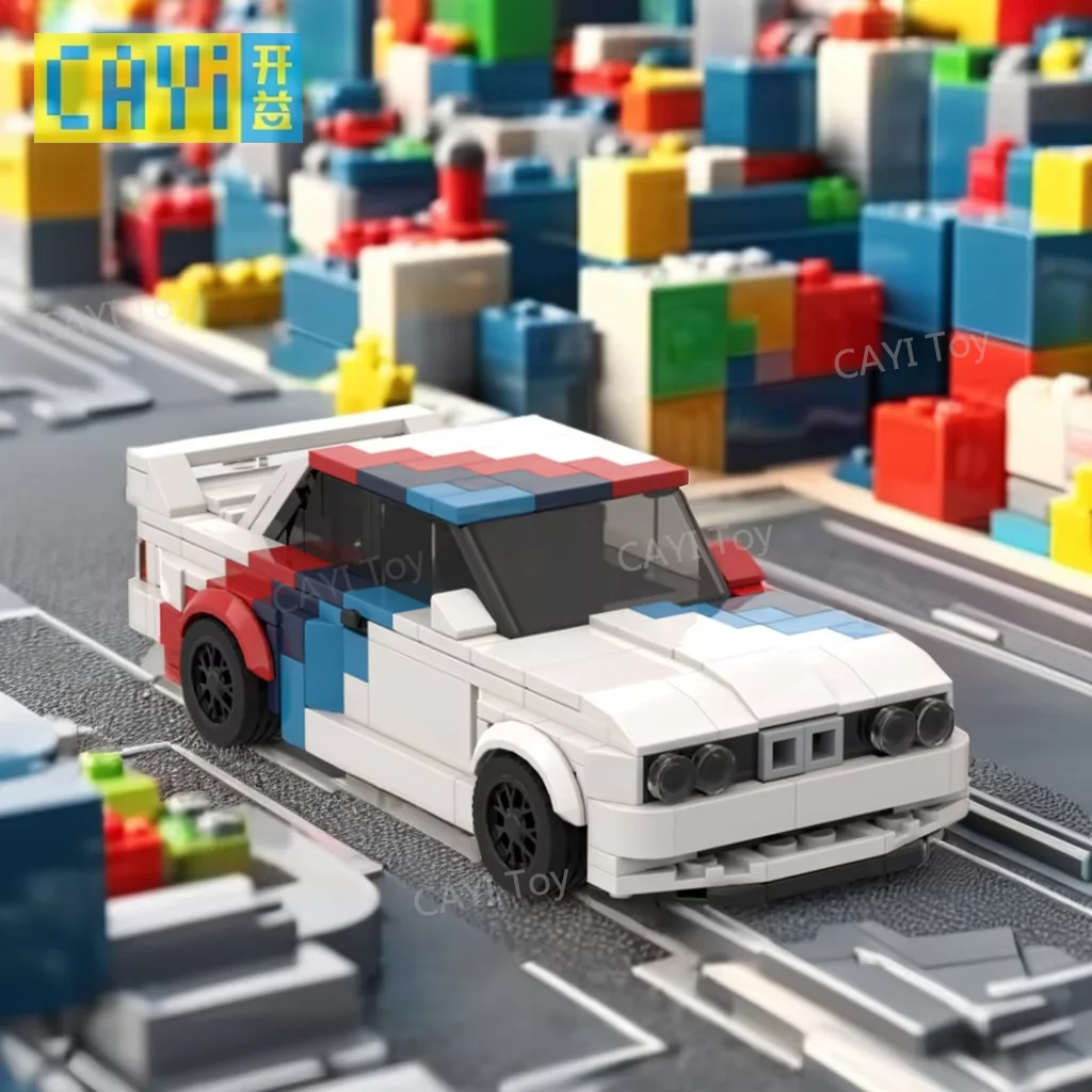 CAYI MOC Car Building Block Sets DIY Technic Block Classic Racing Car Set Mini Model Car Assembly Technical Brick Toys For kids