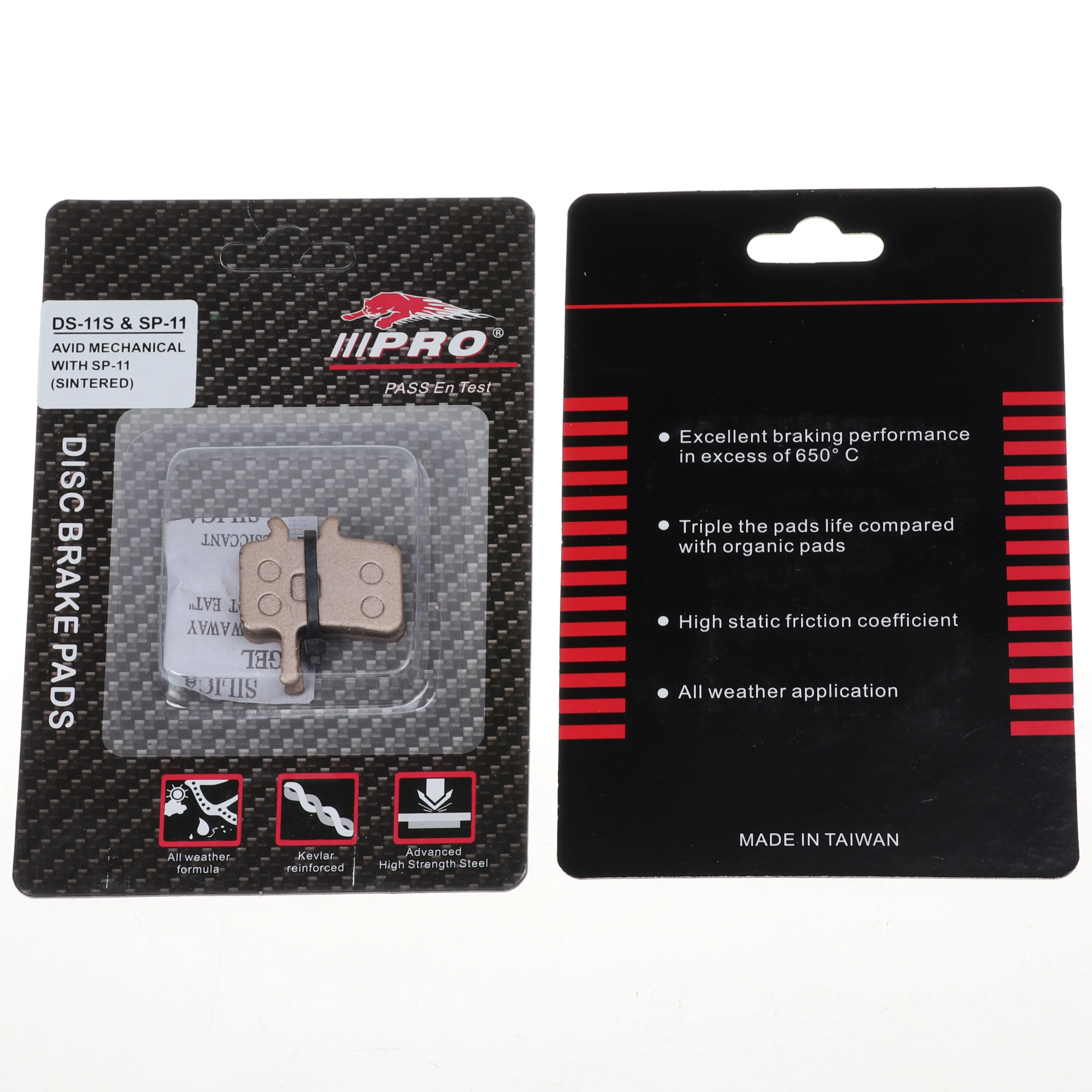 Эффективные прочные велосипедные дисковые Тормозные колодки из металла и резины для отвода тепла дисковые Тормозные колодки в коробке для велосипеда