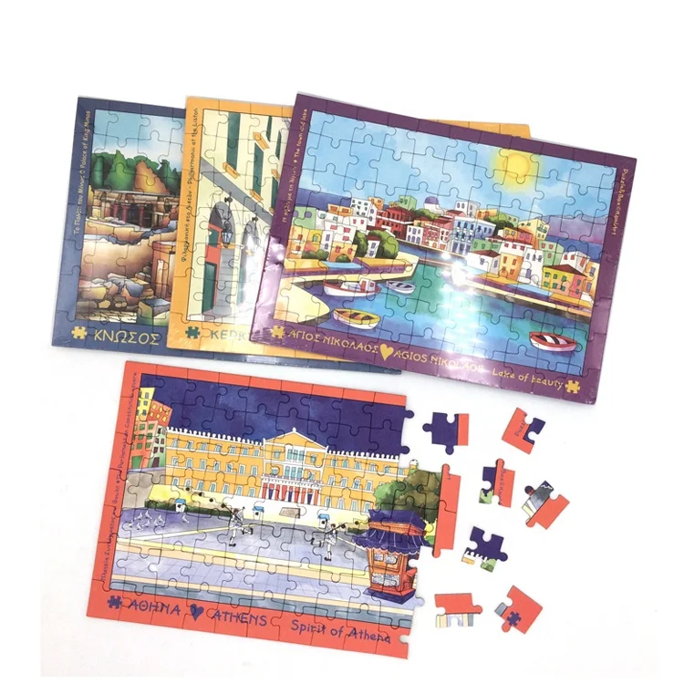 
 Обучающие игрушки на заказ, игра A4, картонный пазл с пейзажем  