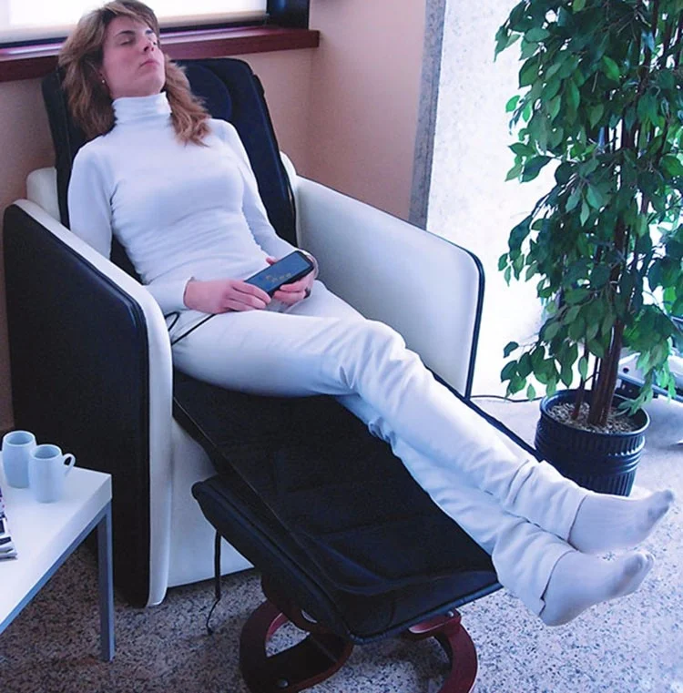  Электрическая массажная подушка на 10 моторов для всего тела с вибрацией и подогревом массажа спины ягодиц