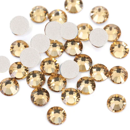 Oleeya Crystal AB Colorful Non Hotfix Rhinestone Flatback Glass Stone Nail Rhinestones Diamond For DIY Decorations SS3-SS50