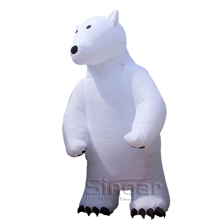 7m 23ft giant inflatable bear animals  white polar bear inflatable for advertising
