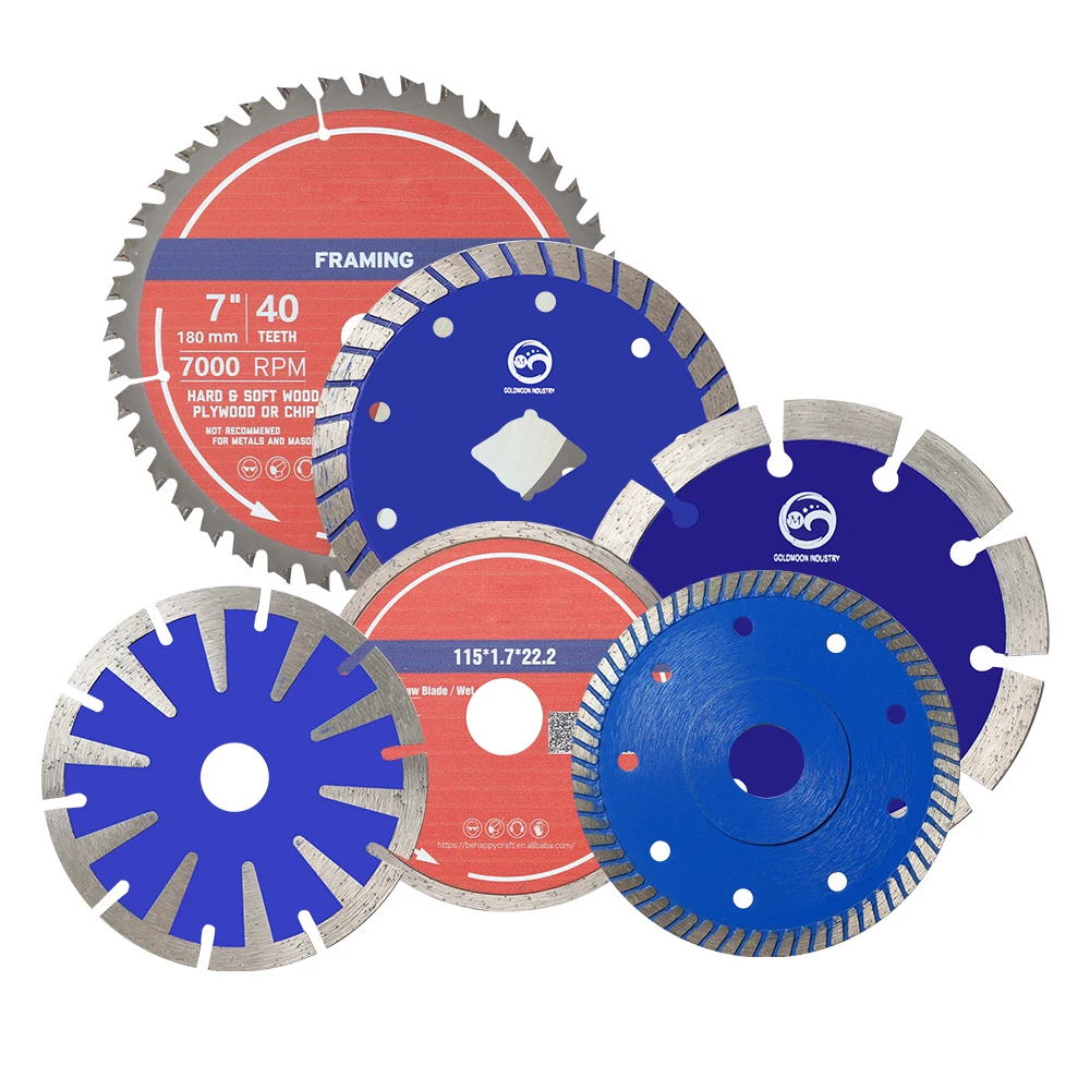 GOLDMOON 4.5 Inch Turbo Diamond Saw Blade