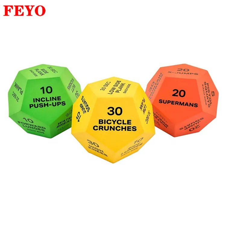 Dia 5.5cm China Manufacturer 12 Sides Dice PU Squishy Toy Hot Selling Decompression Sport Toy PU Balls Squishy Handheld Toy
