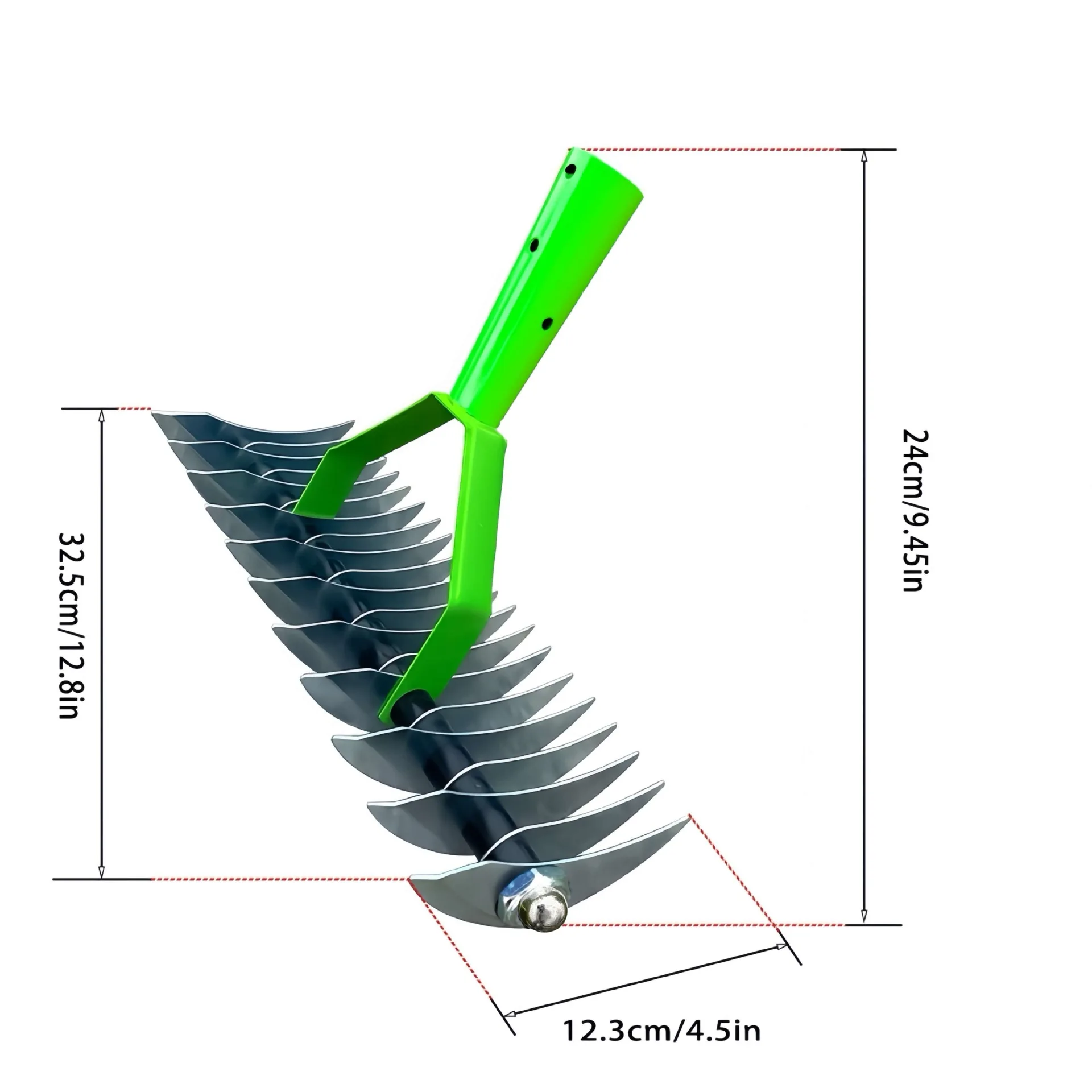 52.8in/66in High Quality Metal Material Garden Weeding Hoe Cultivator Dutch Stirrup Hoe Weed Removal Tool Thatch Rake