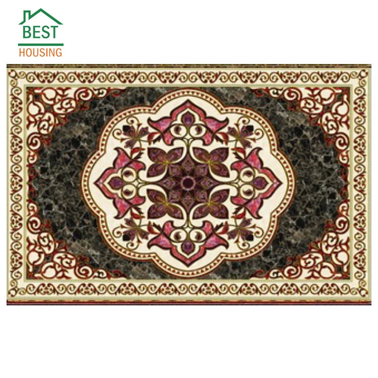 Оптовая продажа 12*18 узорная плитка для пола в доме фарфоровая ковровая плитка