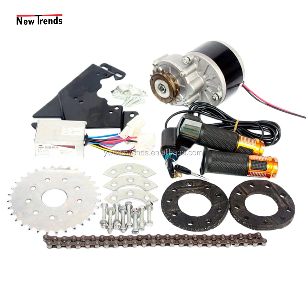 MY1016 250W 24V 36V Freewheel Drive Mountain Bicycle Motor Conversion Kit with Throttle Or Thumb Throttle Left Bike Motor Kit