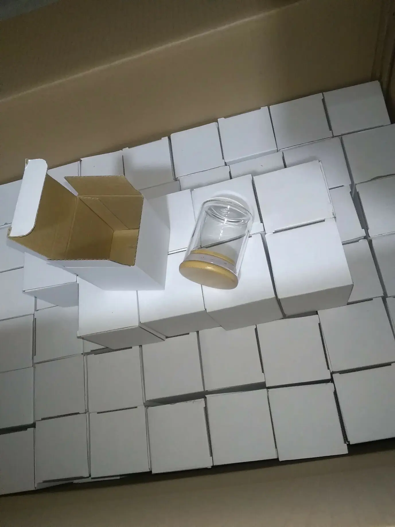 1oz 2oz 4oz 8oz 10oz transparent food spice glass bamboo wooden lid container storage jars with bamboo lid GSJ-18S