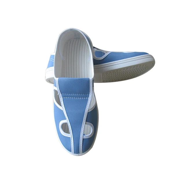 esd boots 4 holes mesh protection white butterfly pvc pu anti-static work shoe antistatic covers rubber esd shoes