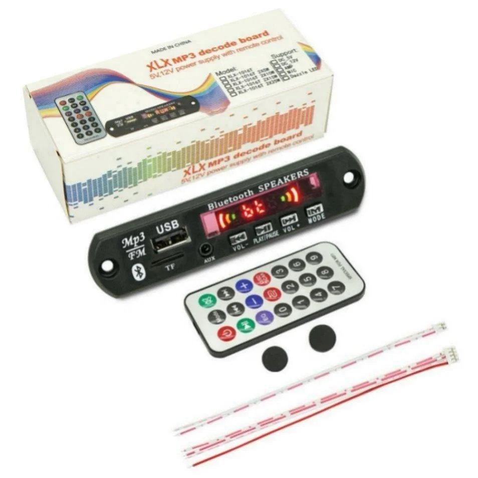 5V 12V MP3 музыкальный плеер Bluetooth динамик плата Bluetooth аудио декодер модуль FM радио