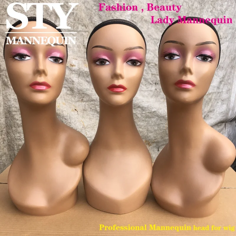dummy mannequin head shoulders display mannequin head make up mannequin for hair