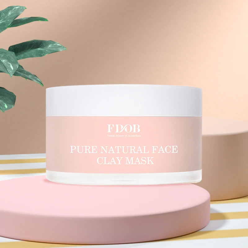 Private label facial mask make your own brand anti wrinkle anti acne pore cleaner bentonite face turmeric vitamin c clay mask