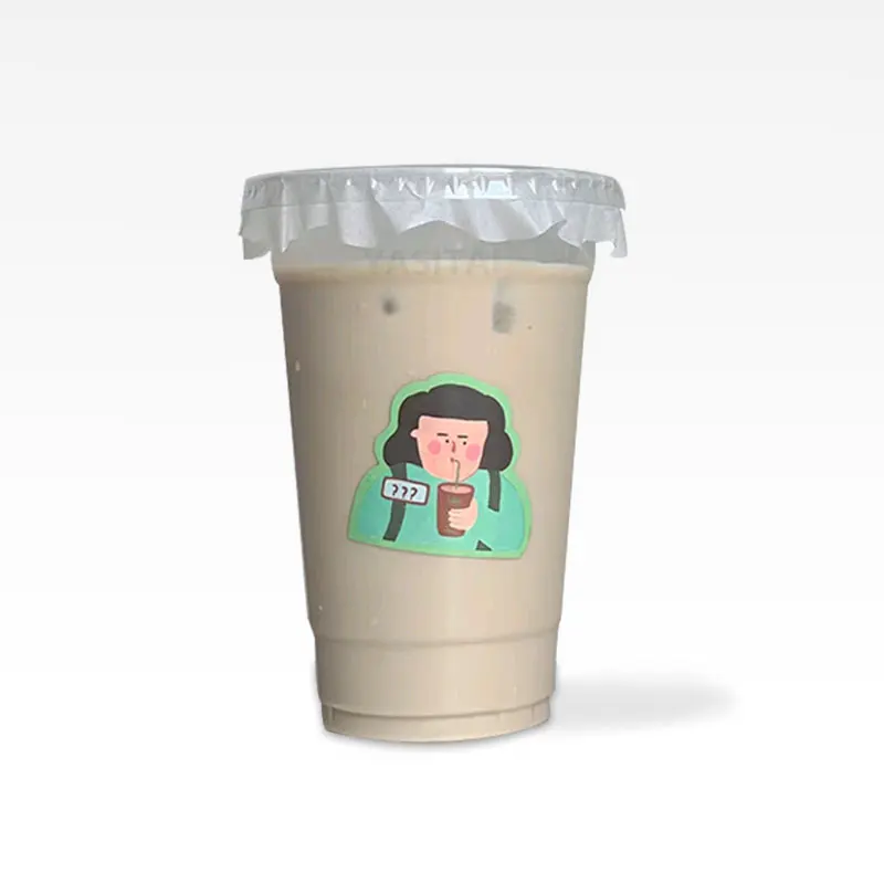 Adhesive Labels Printing Round Clear Label Private Custom Logo Stickers Transparent Sticker