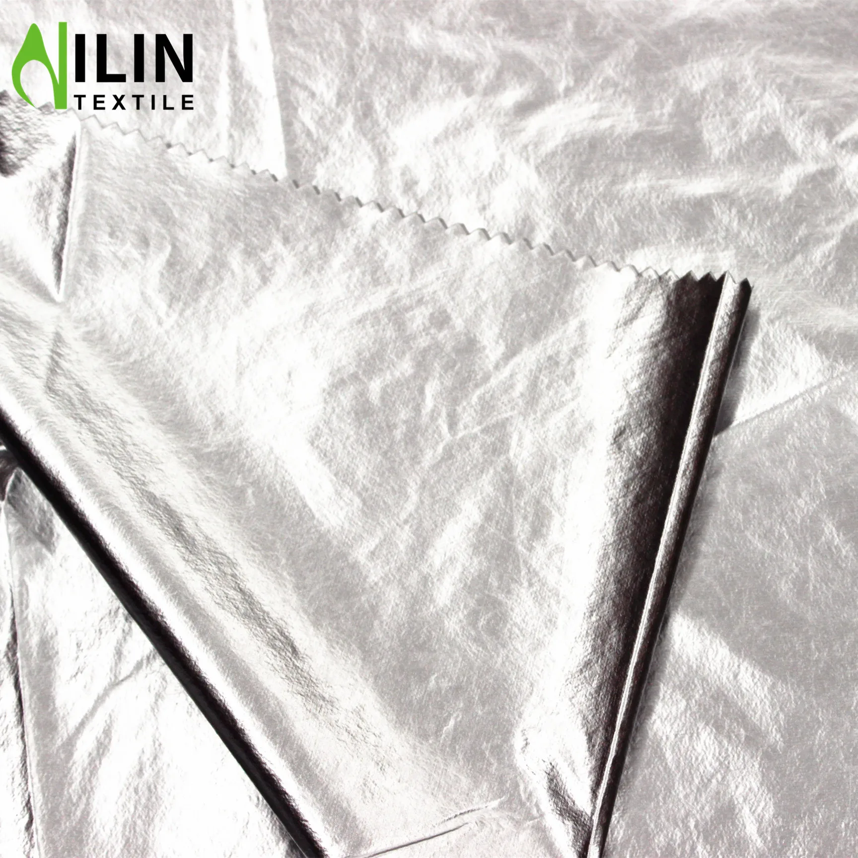 high quality soft flexible 20D nylon foiled fabric for down jacket manufacturer