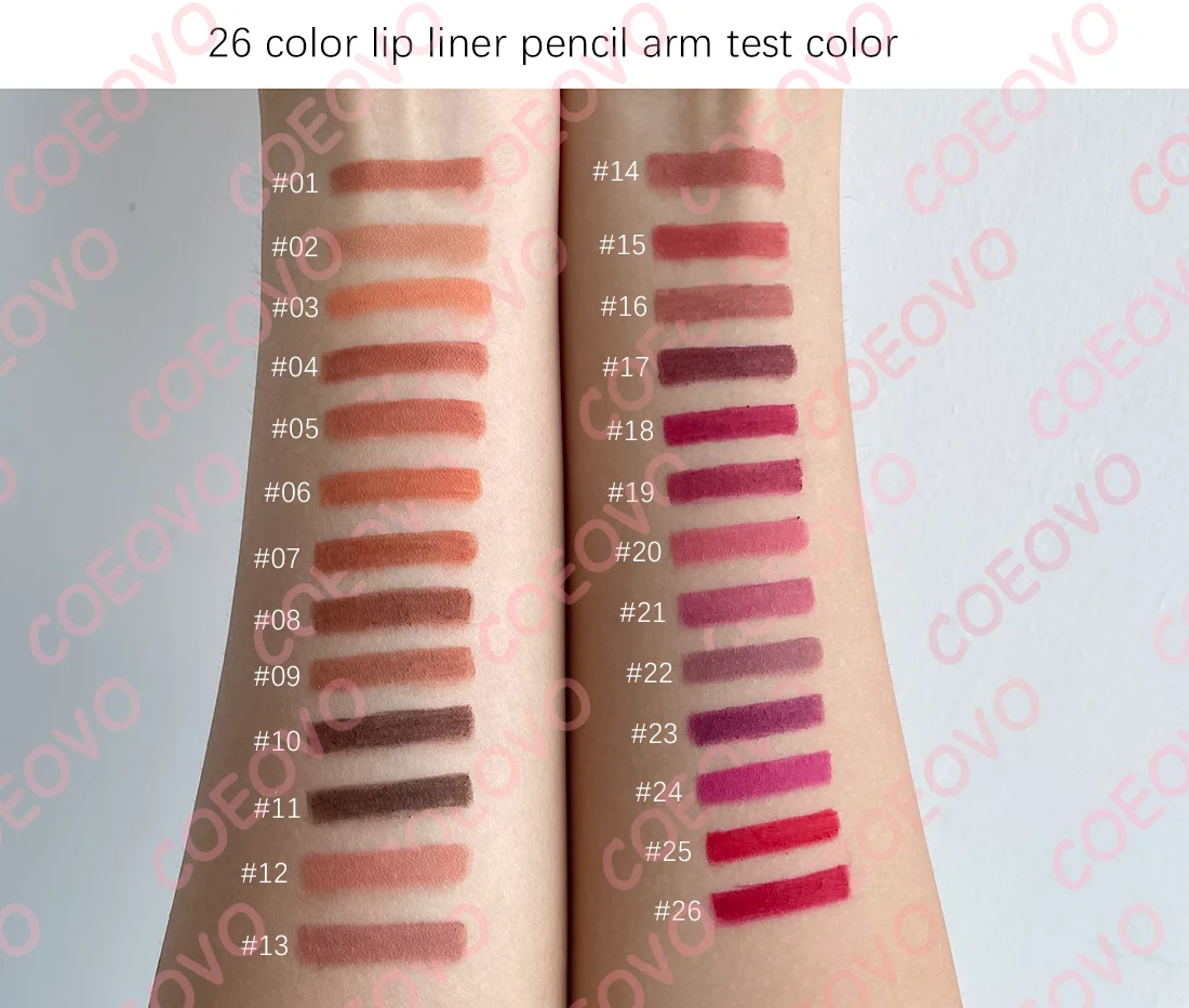 Water proof matte lip liner vendor lip liner private label brown lip liners