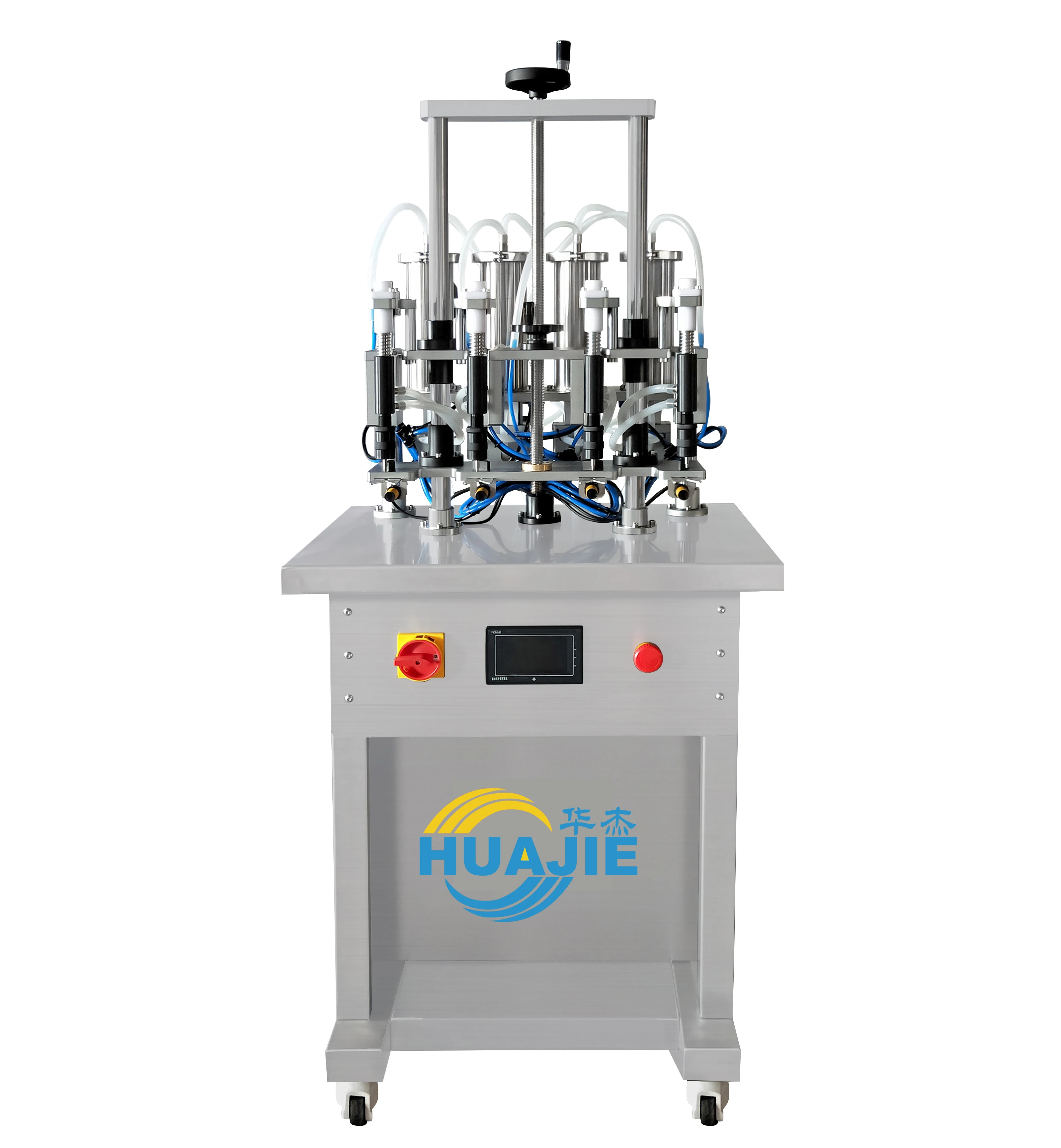 HUAJIE  perfume bottle filling machine semi auto vacuum perfume filling machine perfume bottle filler