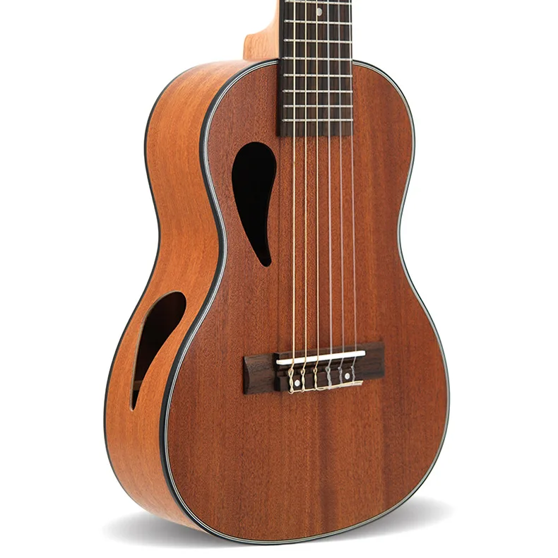 Paisen ukulele 28 inch 6 string electric professional all solid koa ukulele musique baritono veelah