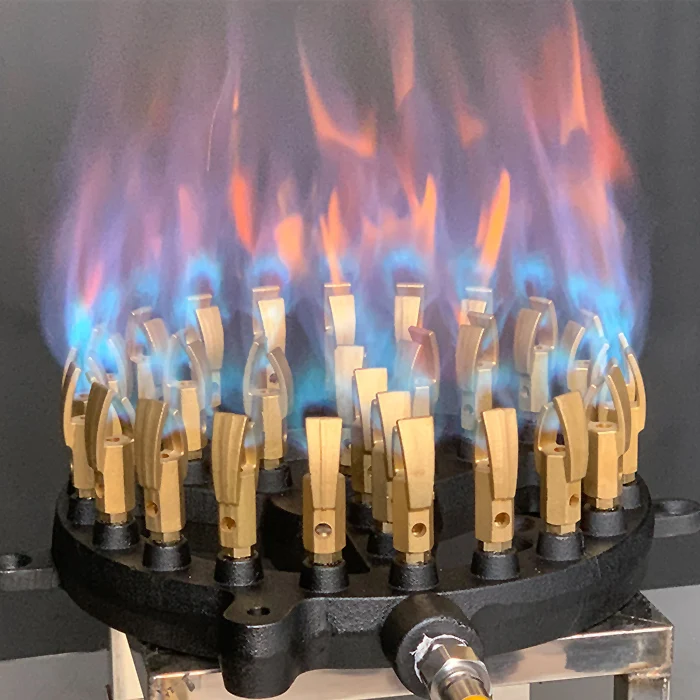 Factory Price duckbill 28 jets burner  brass nozzle gas jet burner jet burner parts for hotel& commercial