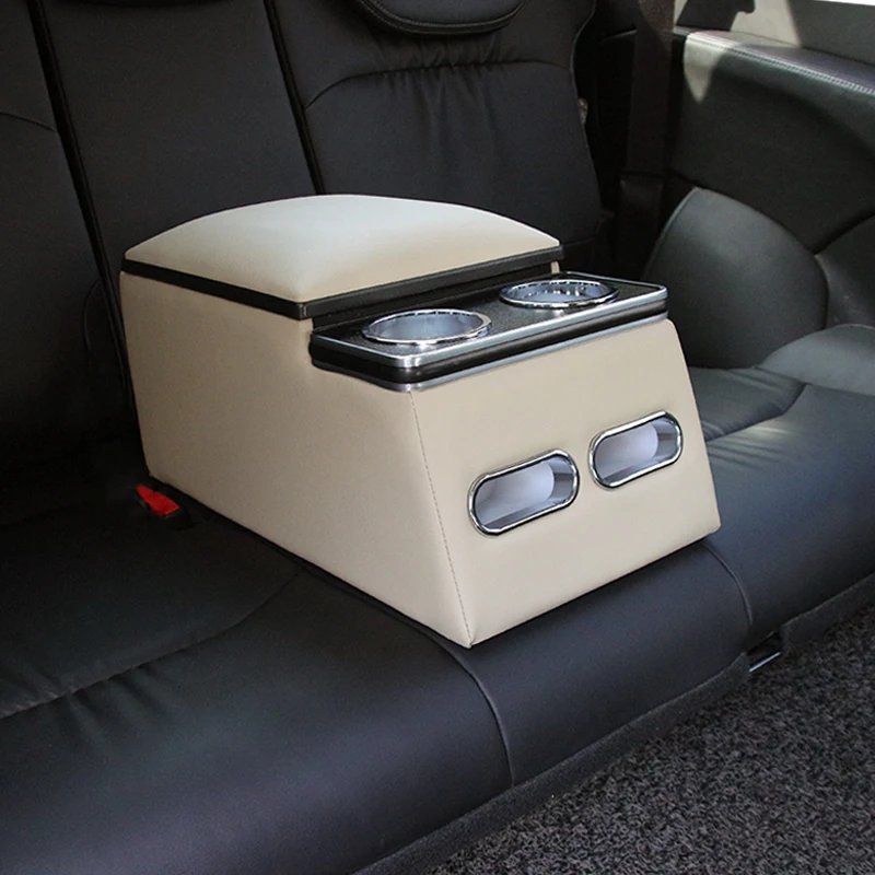 Can be wholesale and customized General car backseat central storage box water cup holder multifunctional armrest box