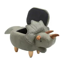 Wholesale Hot Selling Design Furniture Sheep Child Toy Plush Kids Wooden Stool Animals Foot Stool with Storage for Kids Children