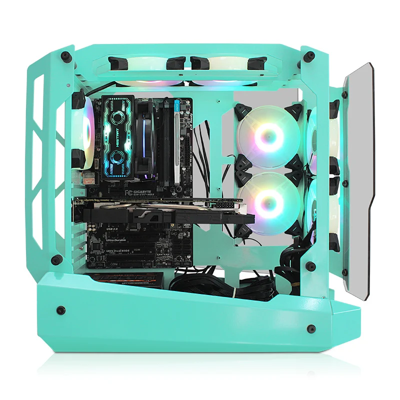 2023 Most Popular High Quality Gaming PC Desktop Computer Gaming RGB ATX Computer Case Frame Chassis & Towers CPU Cabinet
