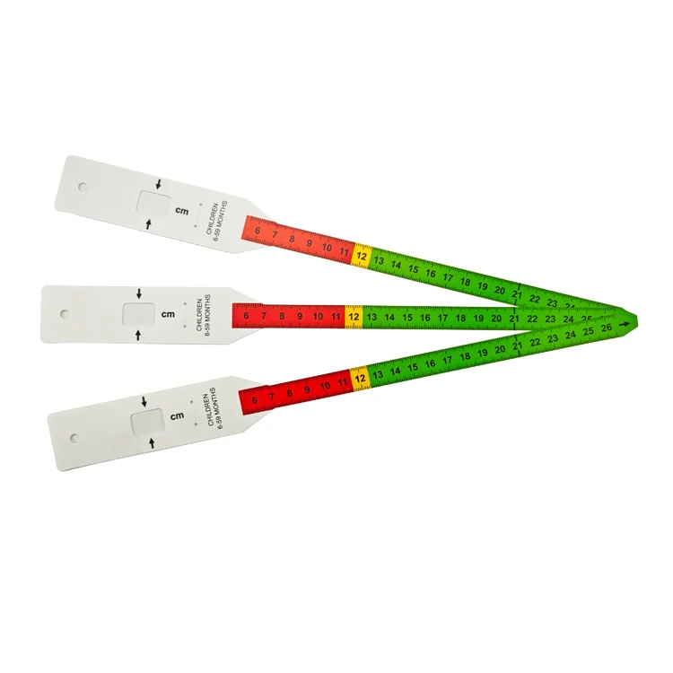 Goju Health Waterproof pp material MUAC Head Circumference Tailor Ruler Tape Measure Measuring Body Waist Measurements Infant