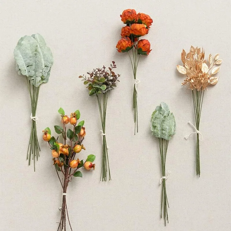 Manufacturer Wholesale Terracotta & Green Artificial Silk Greenery Plants For DIY Wedding Arch Bouquet Filler Table decor