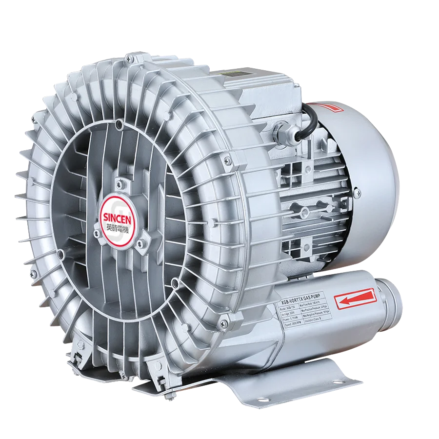 SINCEN Regenerative Blowers and ring blower and pneumatic aerator for aquaculture 20HP 15KW380v blower fan