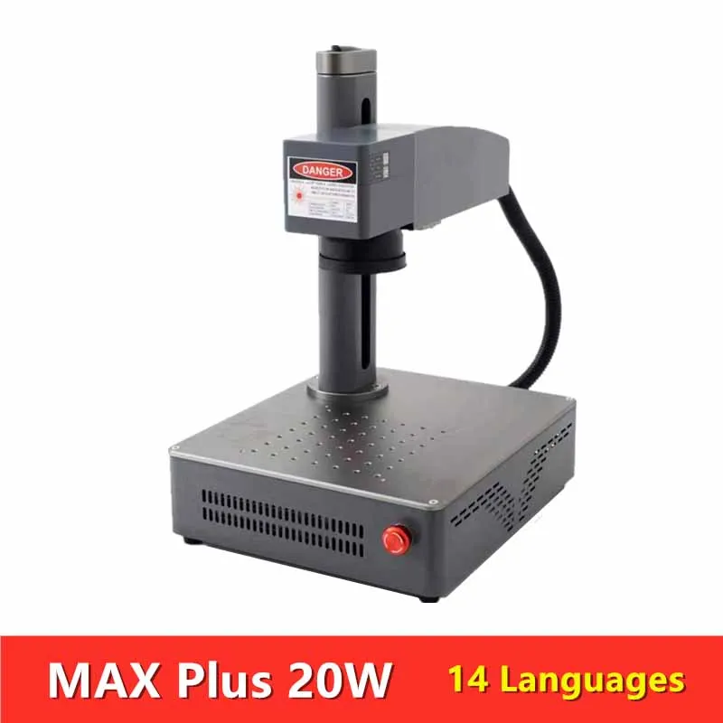 10W 20W 30W Desktop mini Fiber Laser printer Marking Machine Many Languages Laser Engraving Machine for Plastic Metal