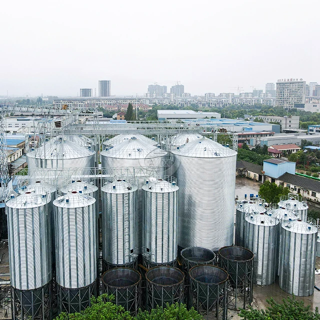  1000t/2000t/3000t/4000t/5000t Зерно Кукуруза рапса ХРАНЕНИЕ СТАЛЬНОЙ силос