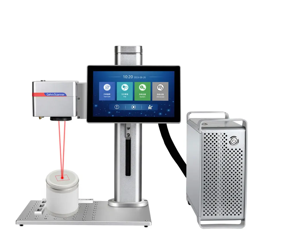 Portable Small Fiber Laser Max Raycus JPT CNC Desktop Color Fiber Laser Marking Machine Price for Metal Sale