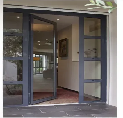 Thermal Break Insulated new products energy efficient Inward inner open triple glass fire rated glass exterior front entry doors