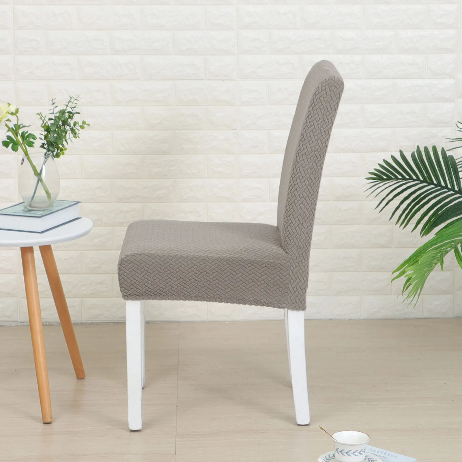AliExpress Dining Chair Cover Jacquard Spandex Slipcover Protector Case Stretch for Kitchen Chair Seat Hotel Banquet Elastic
