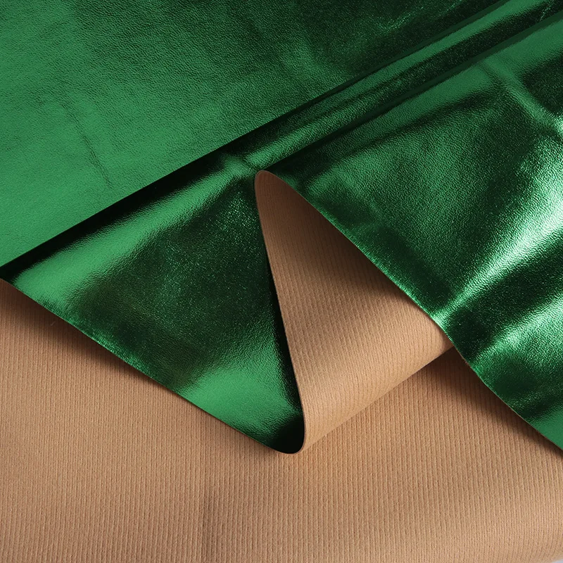 Good quality  smooth PU leather metallic napa faux leather PU synthetic leather for fashion shoes bags
