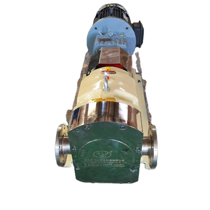 SS316L Positive Displacement Rotary Lobe Pump For Butter Peanut Cheese Paste High Viscosity