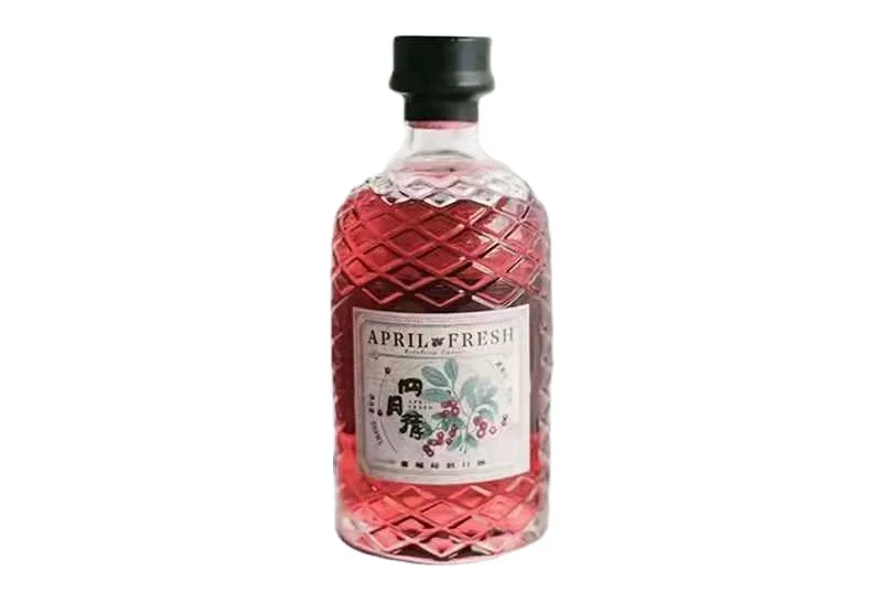 Creative 100ml 250ml 375ml 500ml Clear Empty Corked Beverage Juice Fruit Wine Glass Bottles with Cork Lid