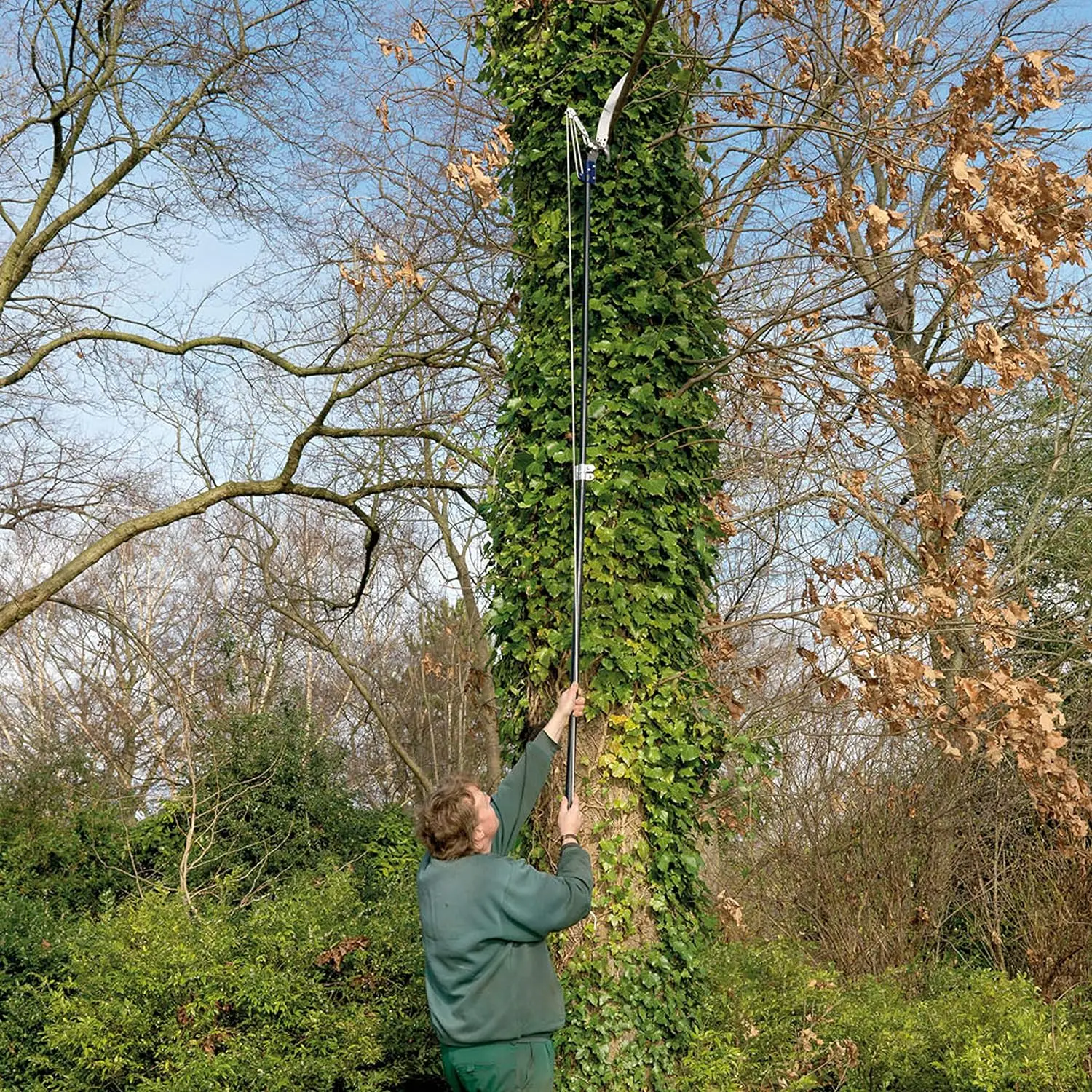 Qiyun High Quality Pole Saws For Tree Trimming Carbon Fiber Telescopic Tree Pruner Telescopic Pole Saw