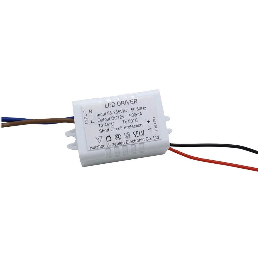 В наличии светодиодный драйвер 12 600mA 500mA мини-размер постоянного напряжения 1 Вт 3 5 6 8