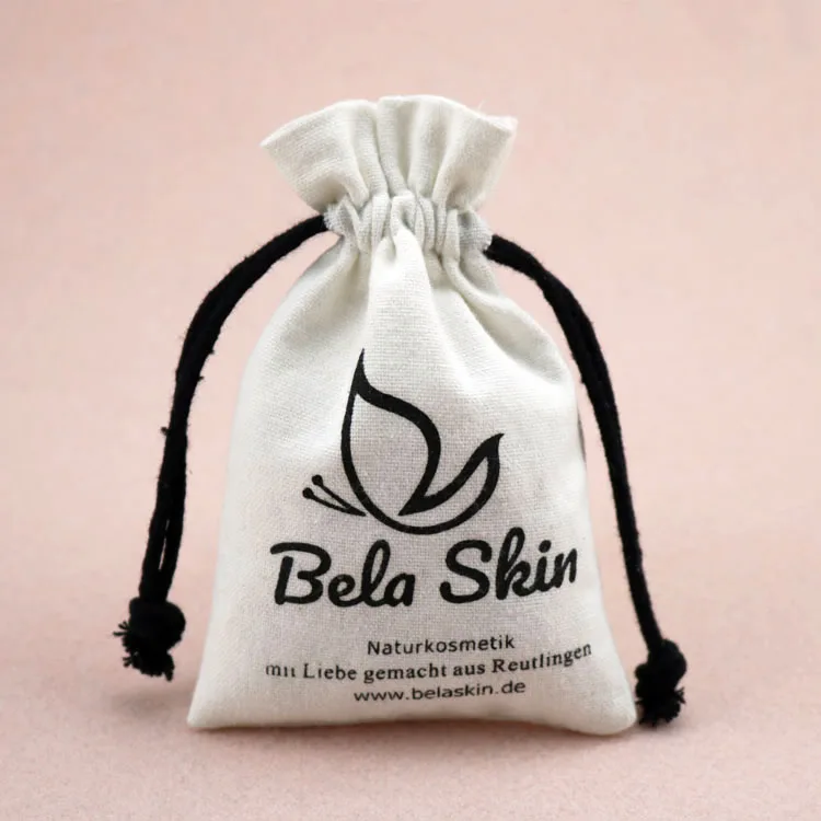 Сумка из натурального муслина с принтом логотипа