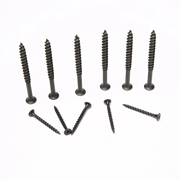 Hot Sale Black Phosphated Drywall Screw Bugle Head Tornillos Flat Phillips Gypsum Board Drywall Screws for Chair