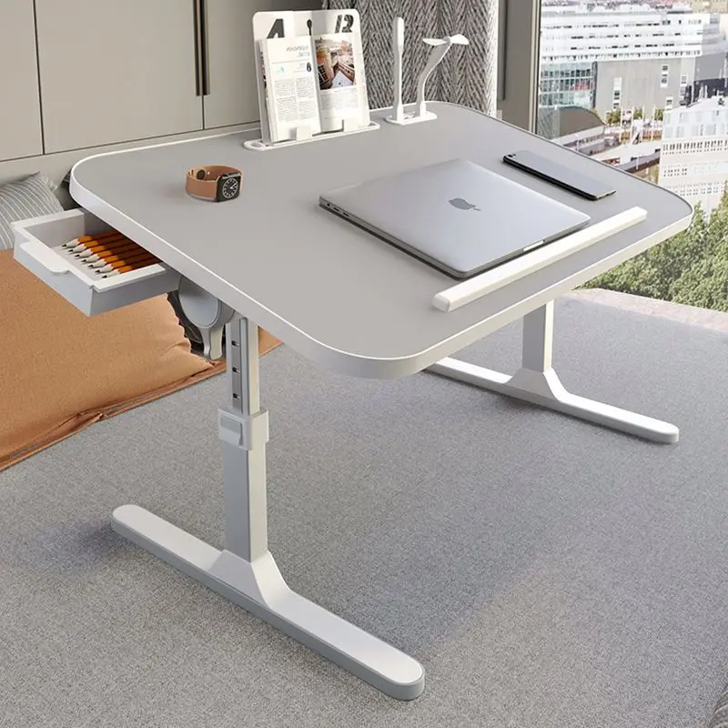 Study Notebook Table Portable Standing Desk Leather Surface Laptop Desk Laptop Computer Lap Desk