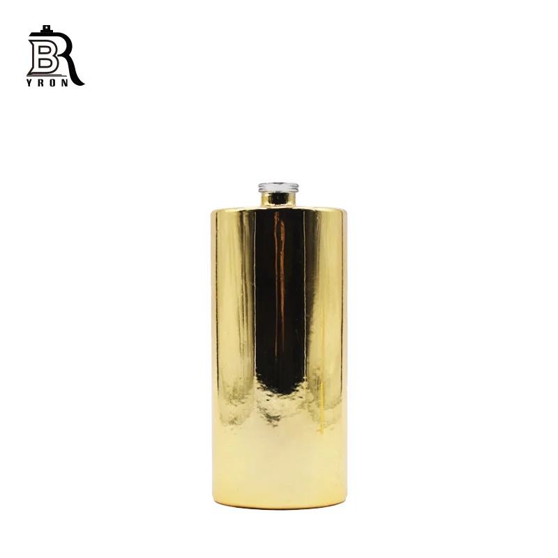 100ml Antiqued Vintage Craft Gift Home Decoration Metal Alloy Perfume Bottle Retro Arab Style Empty Glass  Bottle