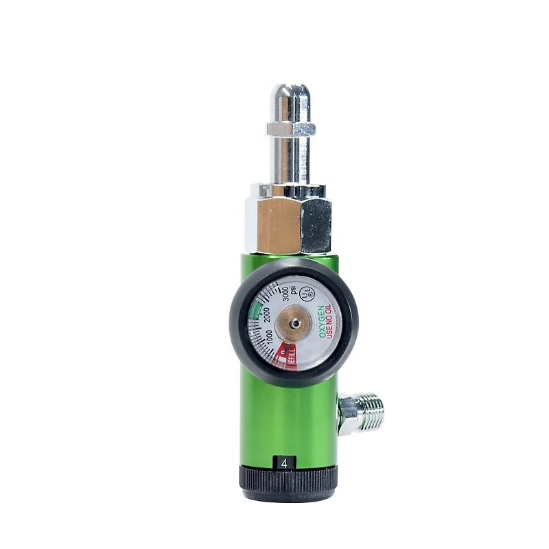 Bull Nose CGA992 Click Style Medical Oxygen Cylinder Regulators