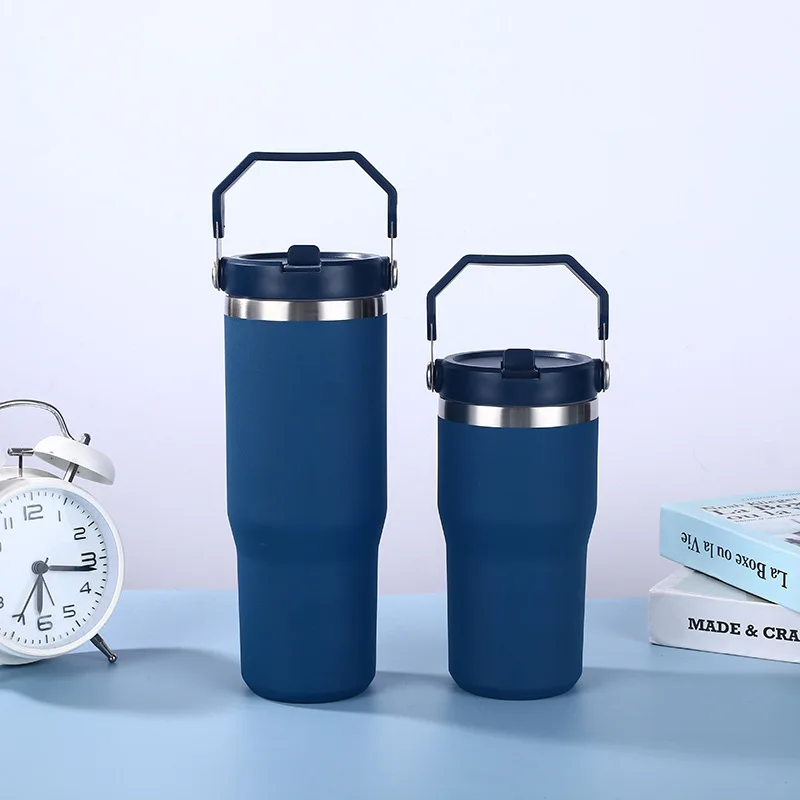 600/900ml Personalized Logo Double Wall 304 Stainless Steel Travel Mug Tumbler Coffee Mug Thermal Cup Keep Cold For Long Time