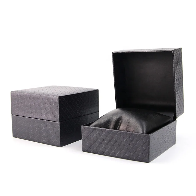 High Quality Luxury Packaging Watch Box Black Gift Box Wrist Watch Box