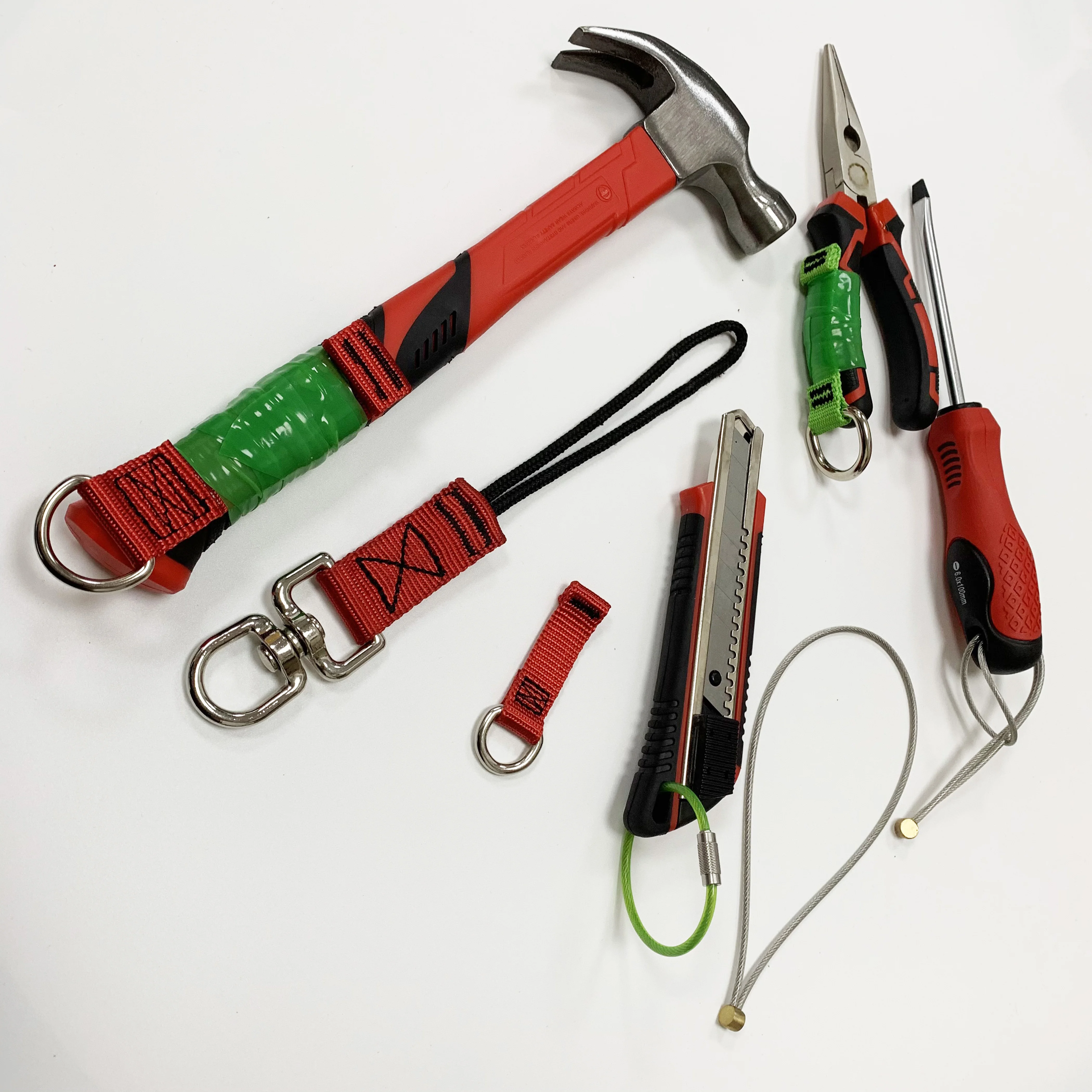 X-C-PIN Screwlock Cable tool connectors PVC plastic coated Screwlock Cable tool lanyard for connection point for tools